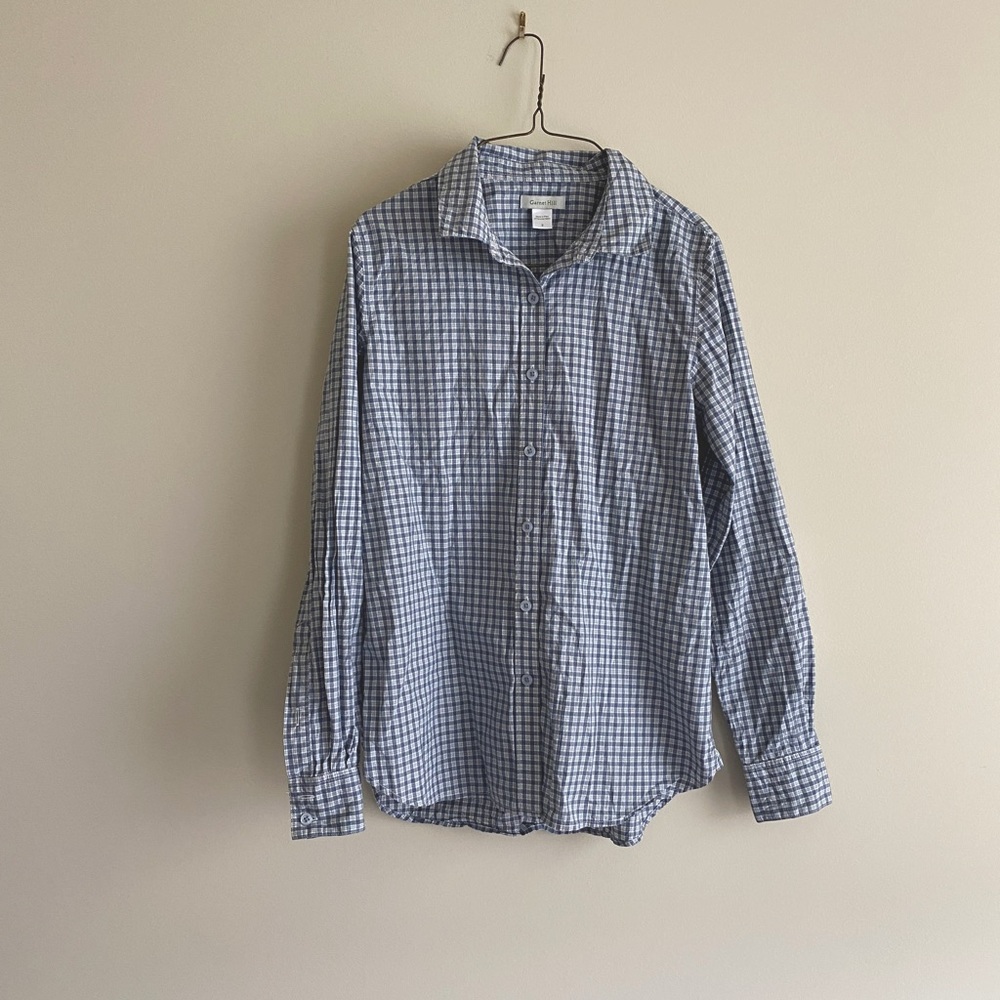 Garnet hill plaid shirt